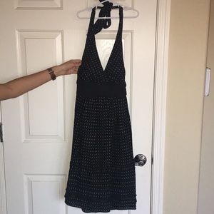 Black and white polka dot dress